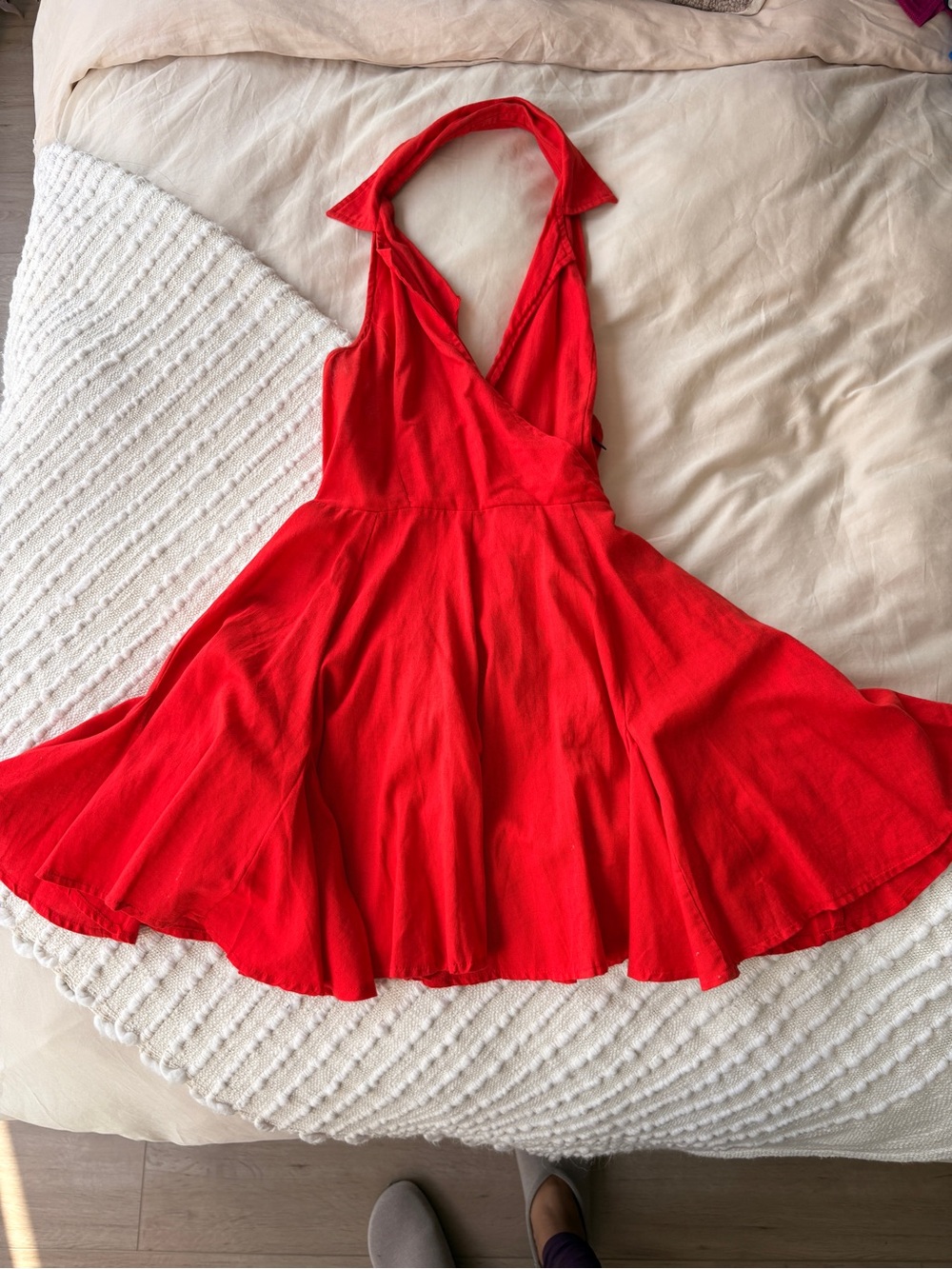 Undergirl Red Halter Mini Dress